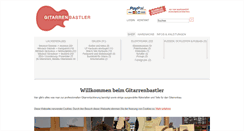 Desktop Screenshot of gitarrenbastler.de